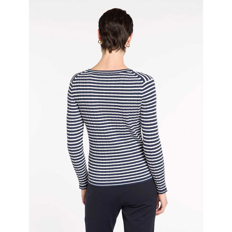 Marco Polo Fine Stripe Rib Knit Jersey image number 1